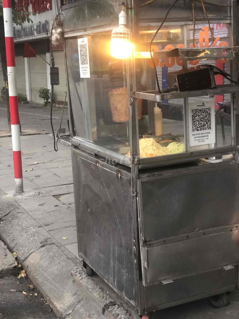 Thanh lý xe+ lò nướng Doner Kebab do bị giải toả