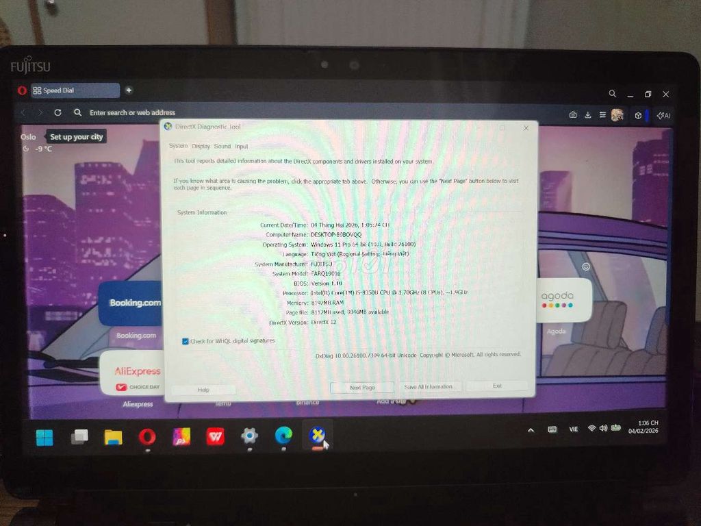 Fujitsu FARQ19001 i5-8350U 13.3 inch 8GB/8112MB. Mua bán Laptop tại Quận 7 Tp Hồ Chí Minh được đăng bởi kkgahkkk hình 1