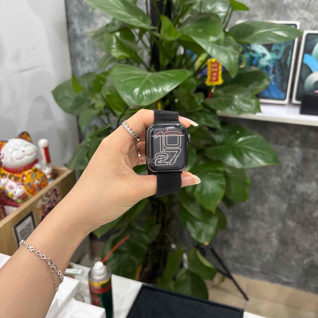 Apple Watch S6 Thép Đen 44mm Đã sử dụng. Mua bán Thiết bị đeo thông minh tại Quận Thanh Xuân Hà Nội được đăng bởi Thu Trang hình 1
