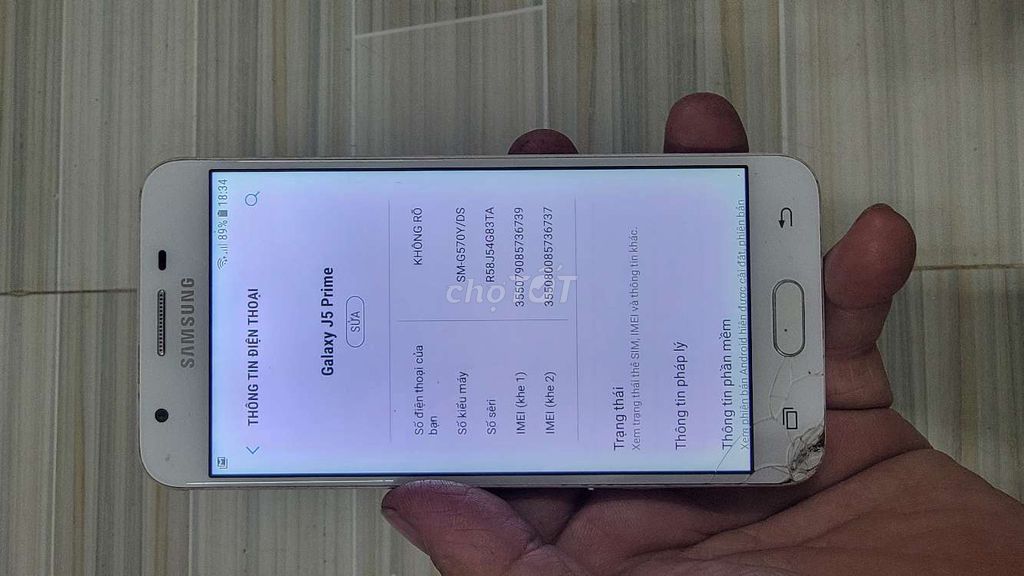 Samsung Galaxy J5 Prime Hồng. Mua bán Điện thoại tại Thành phố Biên Hòa Đồng Nai được đăng bởi NGUYỄN PHÁT ĐẠT  hình 1