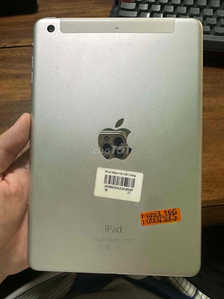 Apple iPad Mini 3 16GB Trắng Hỏng màn hình. Mua bán Máy tính bảng tại Quận Liên Chiểu Đà Nẵng được đăng bởi Quỳnh My hình 1