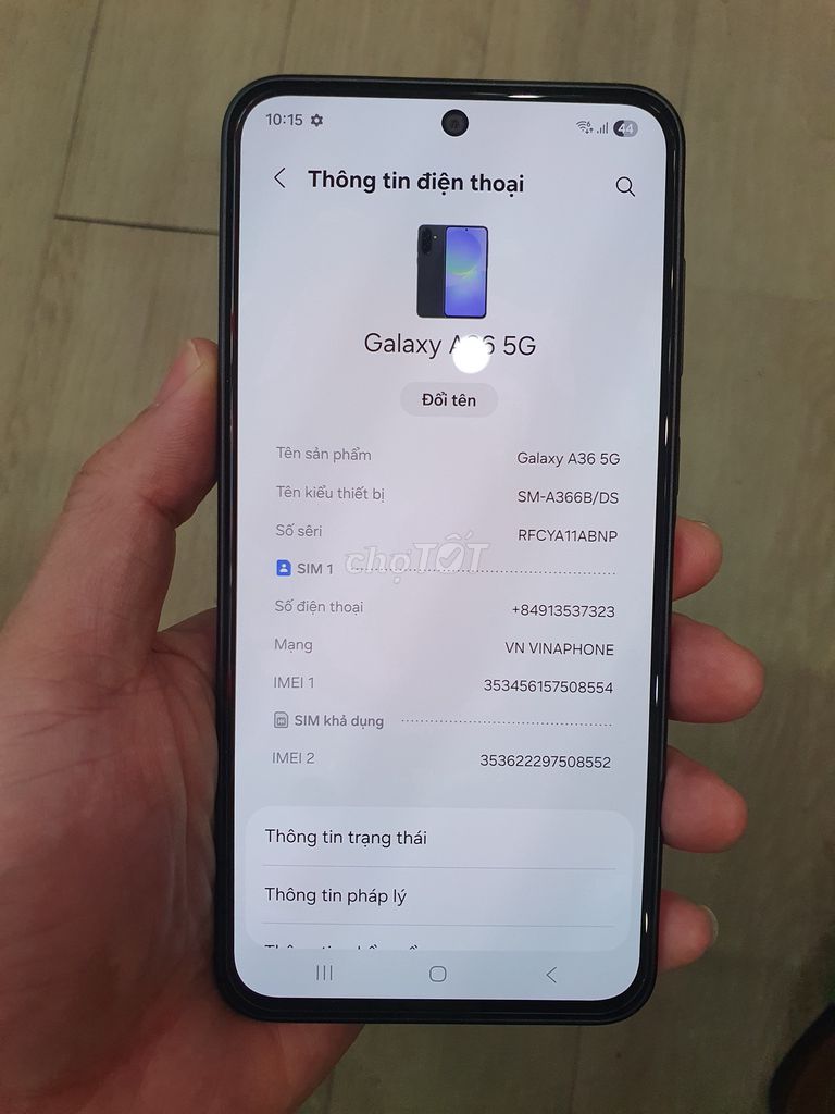 Thanh lý Samsung A36 5g 8/128 99% fullbox. Mua bán Điện thoại tại Thành phố Long Xuyên An Giang được đăng bởi Thái hình 1