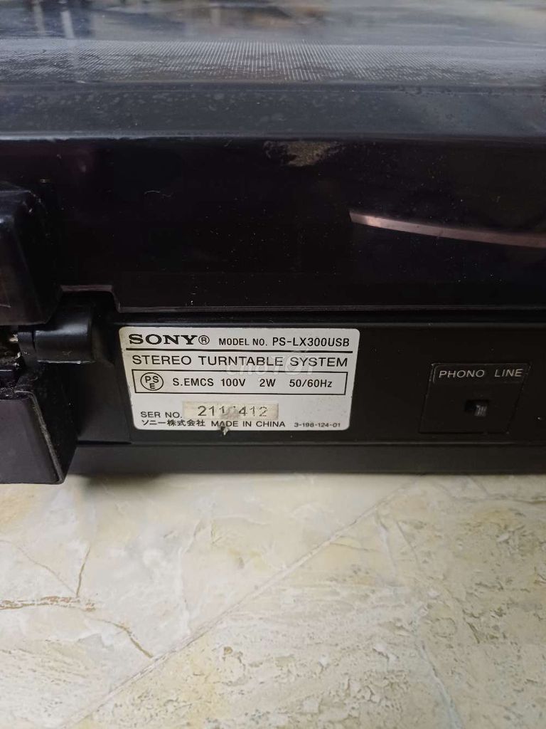 Đầu đĩa than Sony PS-LX300USB Đen. Mua bán Tivi, Âm thanh tại Huyện Vũ Thư Thái Bình được đăng bởi trương audio hình 1
