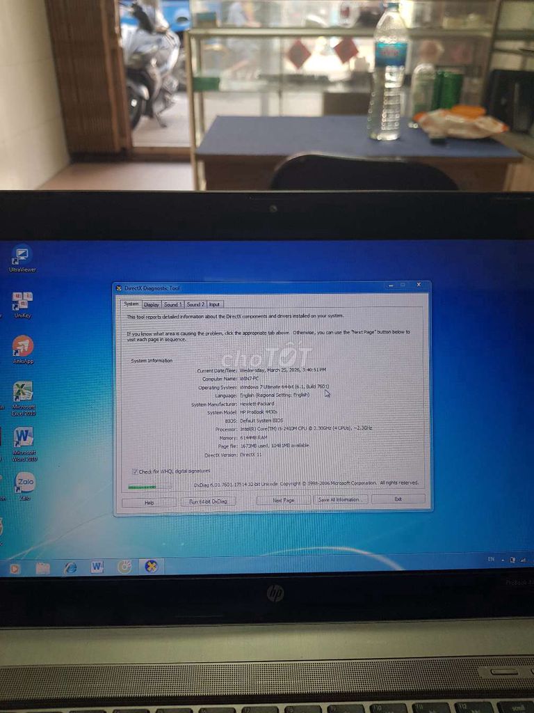 HP Probook 4430s i5 8GB Bạc. Mua bán Laptop tại Quận Tân Phú Tp Hồ Chí Minh được đăng bởi Lơi hình 1