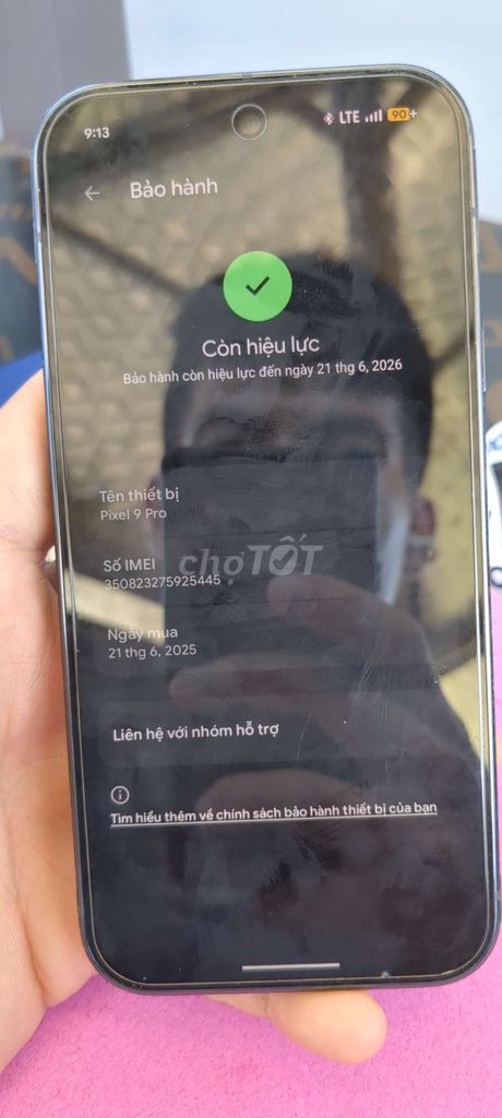 Google Pixel 9 Pro Đen Đã qua sử dụng. Mua bán Điện thoại tại Thị xã Bỉm Sơn Thanh Hóa được đăng bởi NHD hình 1