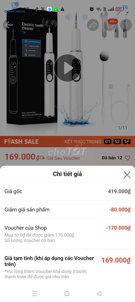 Máy lấy vôi răng Trắng Chưa sử dụng. Mua bán Thiết bị vệ sinh, nhà tắm tại Thành phố Vũng Tàu Bà Rịa - Vũng Tàu được đăng bởi hoàng ngọc tùng hình 1