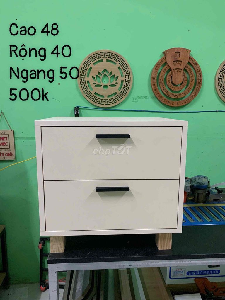 Tủ kệ gia đình Gỗ Trắng kem 2 ngăn kéo. Mua bán Tủ, kệ gia đình tại Quận Cái Răng Cần Thơ được đăng bởi Tâm hình 1