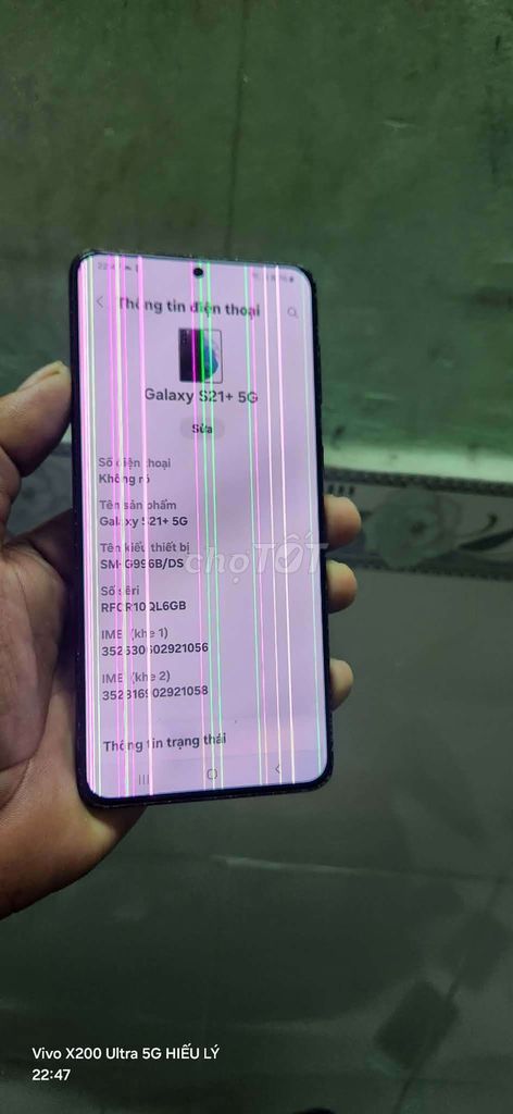 Samsung Galaxy S21+ 5G 128GB Đen Màn hình sọc. Mua bán Điện thoại tại Quận 12 Tp Hồ Chí Minh được đăng bởi Lý Thanh hieu hình 1