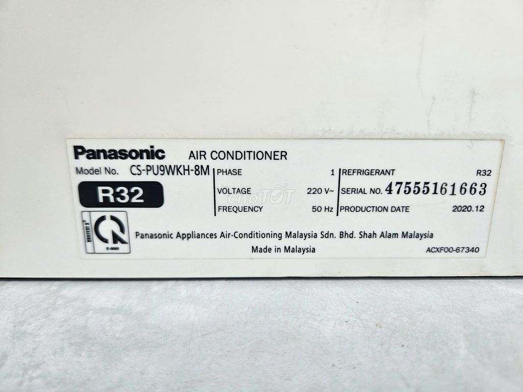 CẦN BÁN MÁY LẠNH 1 NGỰA - PANASONIC