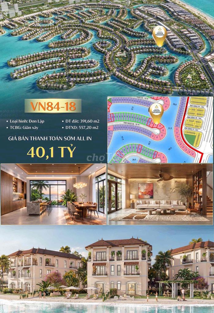 Biệt Thự Đơn Lập giá tốt còn xót lại 1 căn