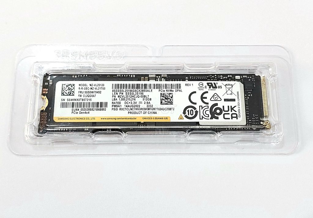 SSD Samsung PM9A1 512GB Nvme Gen4 2280 NHẬP KHẨU