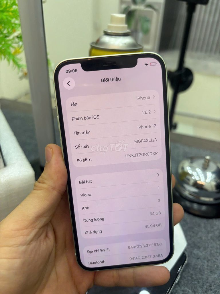 iPhone 12 64gb zin all. Mua bán Điện thoại tại Quận Bắc Từ Liêm Hà Nội được đăng bởi Cửa hàng Bính Táo hình 1