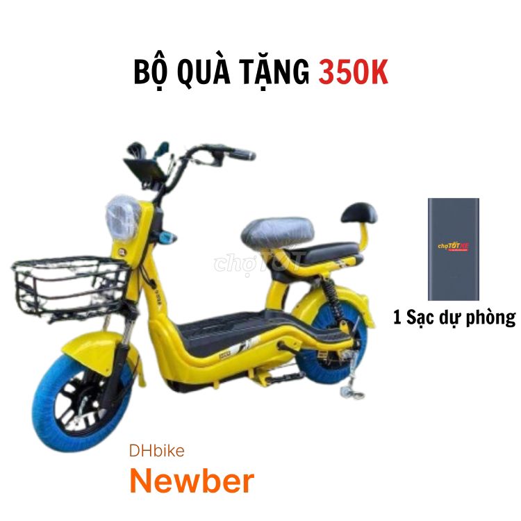 XE ĐIỆN DHBIKE NEWBER 2024 MÀU VÀNG