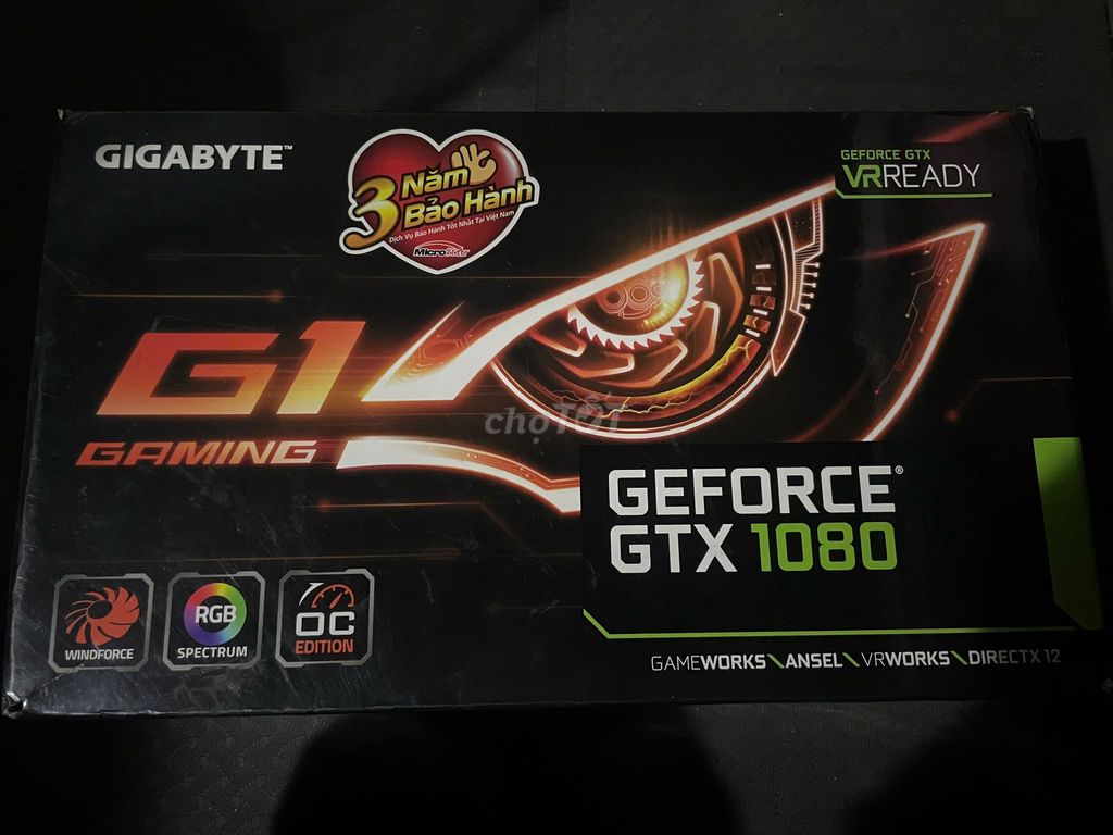 Card đồ họa Gigabyte GTX 1080 G1 Gaming 8G. Mua bán Linh kiện (RAM, Card...) tại Thành phố Long Xuyên An Giang được đăng bởi lê hữu thành hình 1