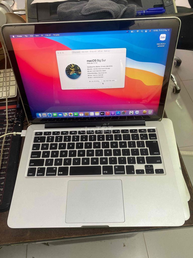 macbook pro 2014 i5 ram 8 ssd 128 màn 13.3 inh. Mua bán Laptop tại Quận Hoàng Mai Hà Nội được đăng bởi Mac98 hình 2