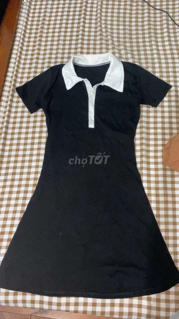 Đầm Nữ Vải Thun Đen Trắng Trẻ Trung. Mua bán Quần áo tại Thành phố Cẩm Phả Quảng Ninh được đăng bởi Linh Kh hình 1
