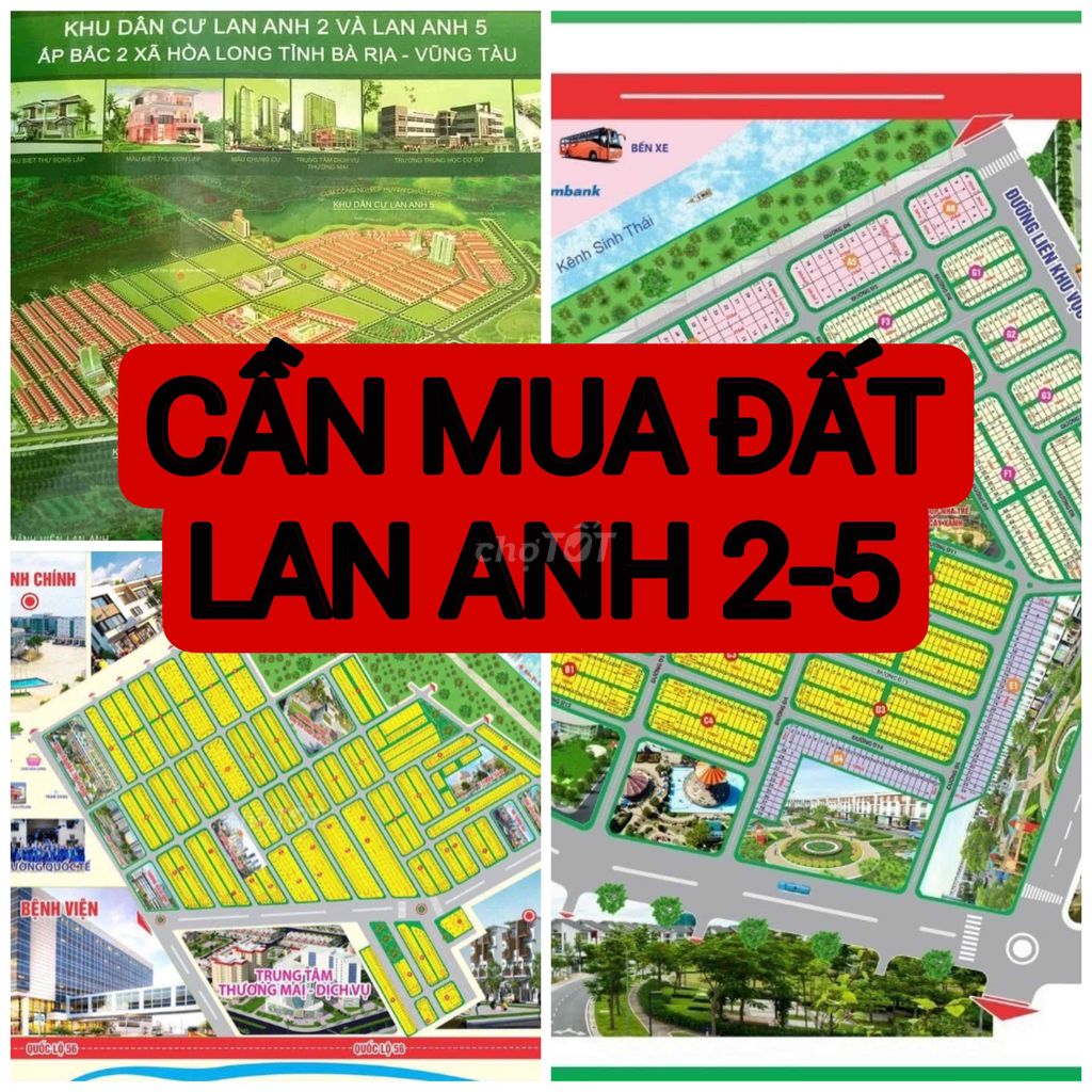 Cần Gấp Vài Nền Đất Dự Án Lan Anh 2 và Lan Anh 5 Hoà Long Bà Rịa.