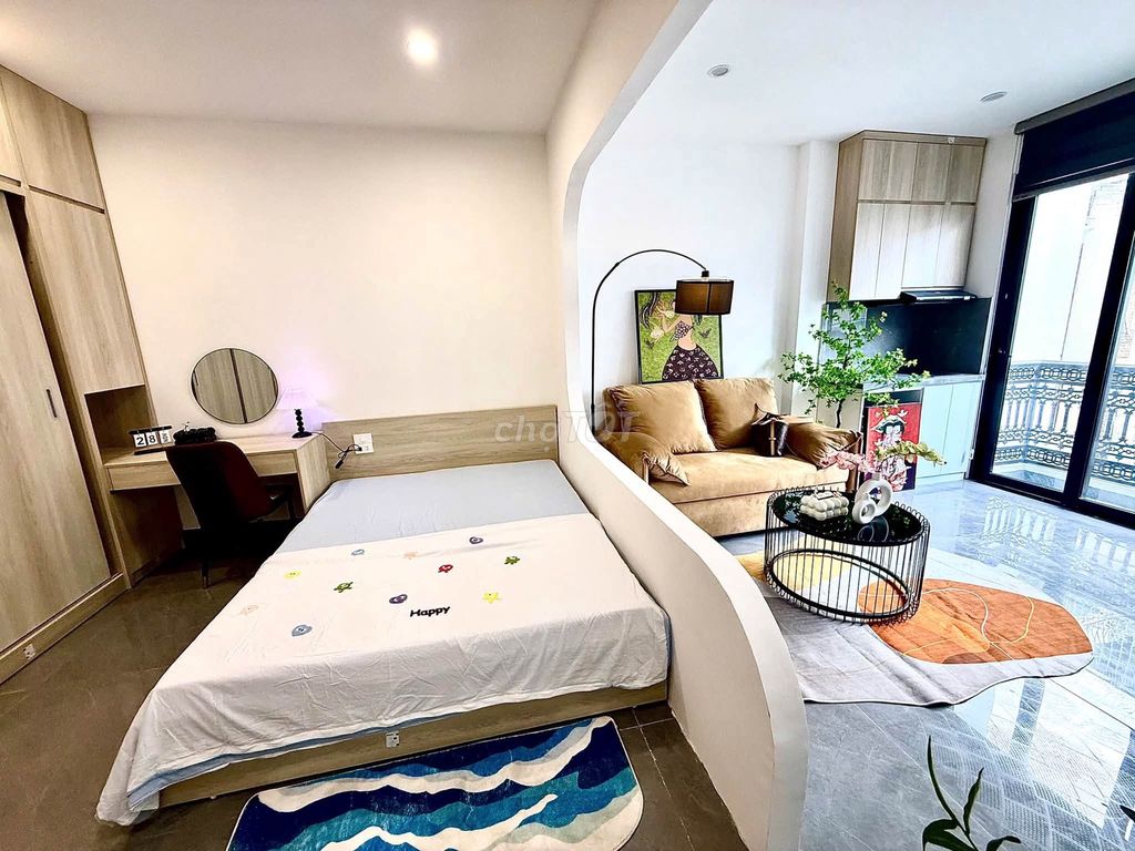 Cho thuê căn hộ 1N1K trung tâm, 75 Cầu Đất, 12tr