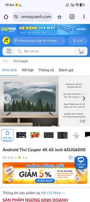 Tivi Casper 65inch giá rẽ. Mua bán Tivi, Âm thanh tại Quận 12 Tp Hồ Chí Minh được đăng bởi Tu nguyen