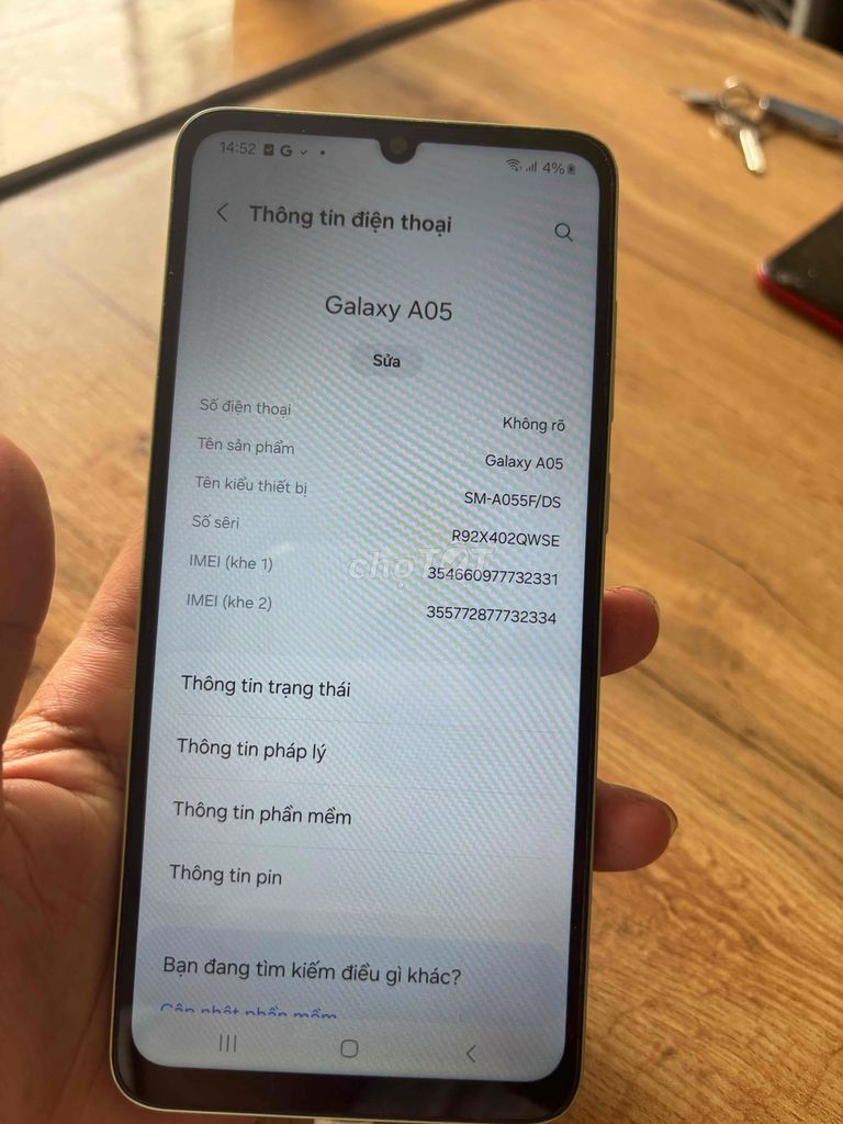 Samsung Galaxy A05 4gb/128gb. Mua bán Điện thoại tại Thành phố Thủ Đức Tp Hồ Chí Minh được đăng bởi Cầm đồ gia minh lãi suất 2 phần trăm hình 1