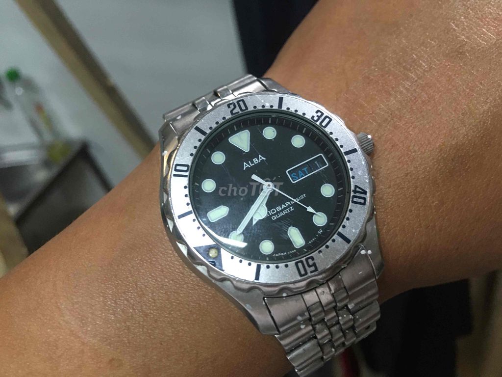 Đồng hồ Alba Unisex 40mm Bạc Kim loại. Mua bán Đồng hồ tại Quận Liên Chiểu Đà Nẵng được đăng bởi Thiên Nhẫn hình 1