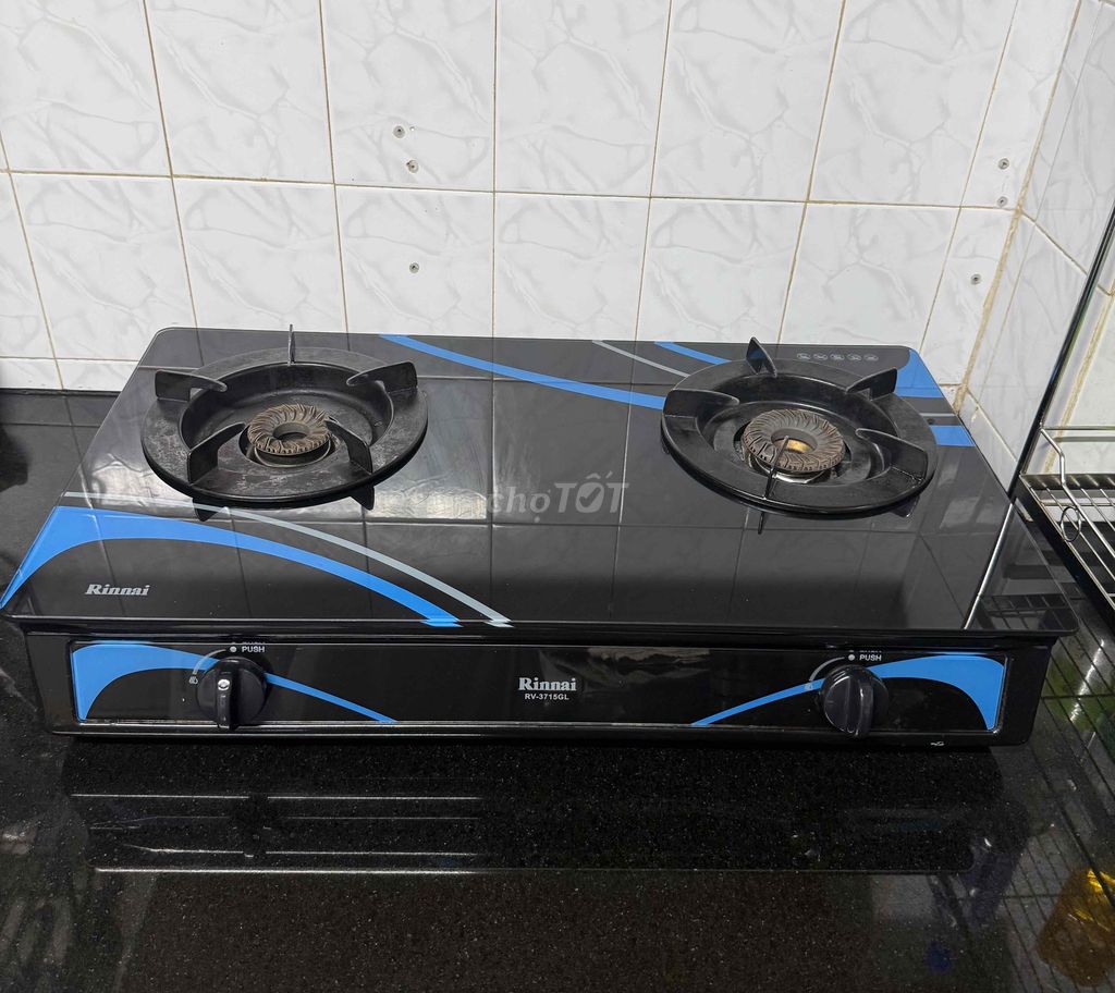 Bếp ga Rinnai RV-371SGL mặt kính Đen. Mua bán Bếp, lò, đồ điện nhà bếp tại Quận 3 Tp Hồ Chí Minh được đăng bởi VyVy hình 1