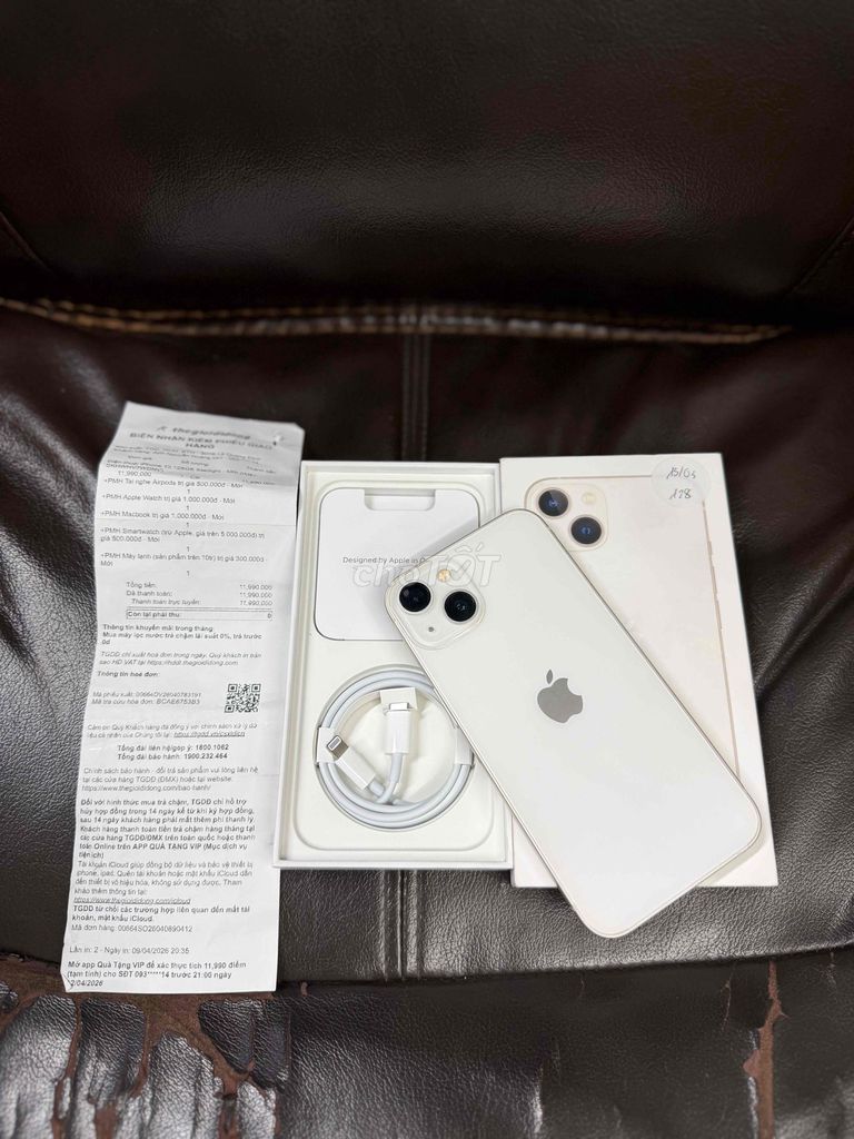 Apple iPhone 13 128GB Trắng VN/A. Mua bán Điện thoại tại Quận 7 Tp Hồ Chí Minh được đăng bởi mrlao hình 1