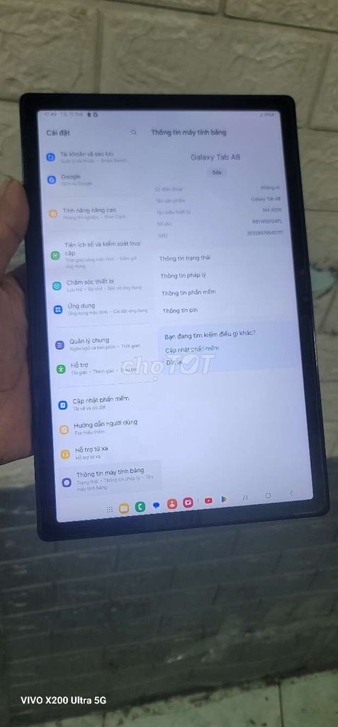 Samsung Galaxy Tab A8 4G 10.5 inch 4GB/64GB Bạc. Mua bán Máy tính bảng tại Quận 12 Tp Hồ Chí Minh được đăng bởi Lý Thanh hieu hình 1