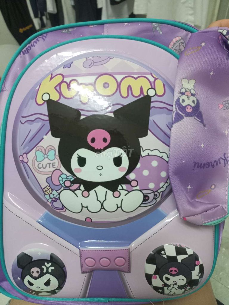 Balo học sinh tiểu học hot trend Kuromi. Mua bán Túi xách tại Quận Bình Thạnh Tp Hồ Chí Minh được đăng bởi Thanh Xuân  hình 1