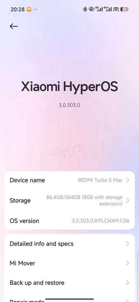 Xiaomi Redmi Turbo 5 Max 256GB Xanh. Mua bán Điện thoại tại Thành phố Thuận An Bình Dương được đăng bởi Phan Bình hình 1