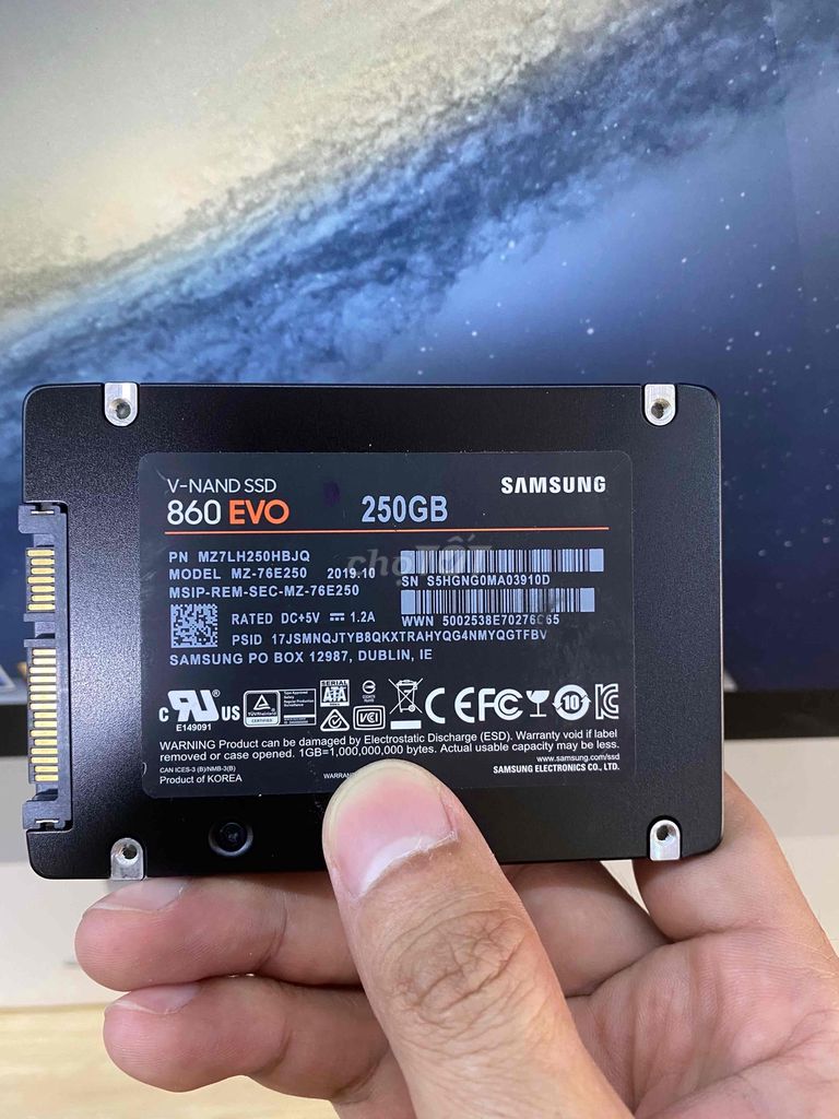 Ổ cứng SSD Samsung 250G Evo hàng zin usa BH đủ