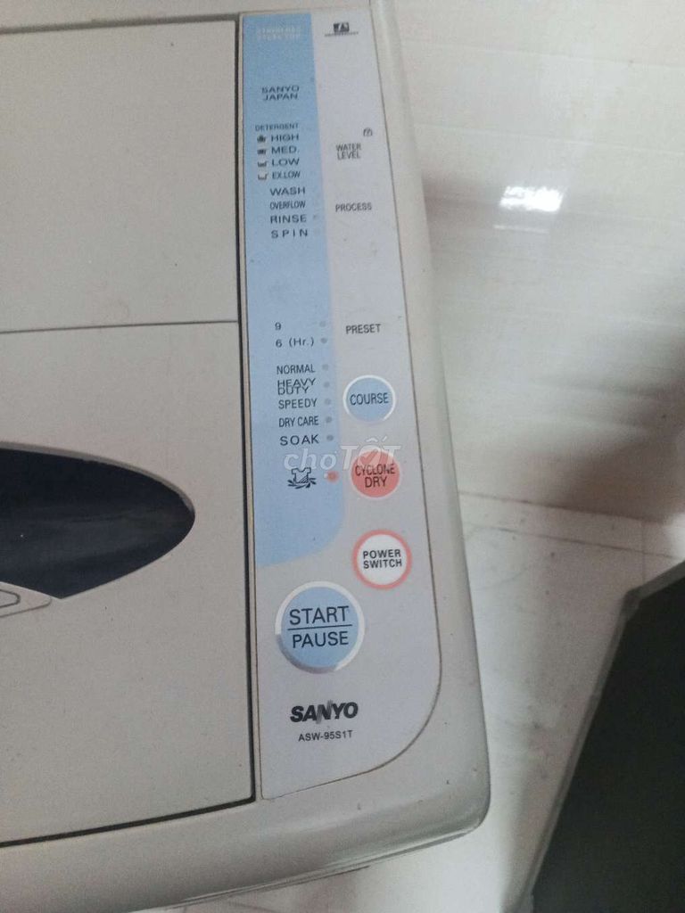 Máy giặt Sanyo ASW-95S1T Trắng Đã sử dụng. Mua bán Máy giặt tại Quận Cái Răng Cần Thơ được đăng bởi Ninh Nguyenkhai hình 1
