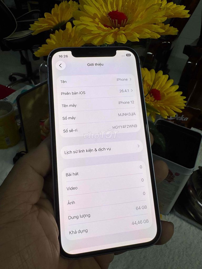 Apple iPhone 12 64GB Tím Sạc cáp. Mua bán Điện thoại tại Thành phố Biên Hòa Đồng Nai được đăng bởi thanh hình 1