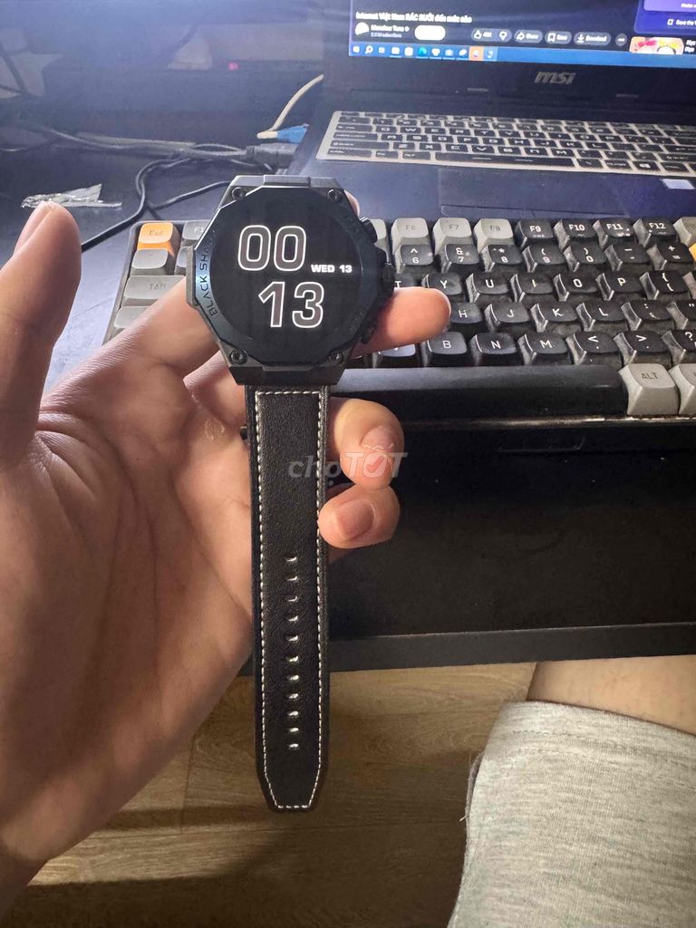 Black Shark Đồng hồ thông minh Đen xanh. Mua bán Thiết bị đeo thông minh tại Quận Tây Hồ Hà Nội được đăng bởi Lâm Dương hình 1
