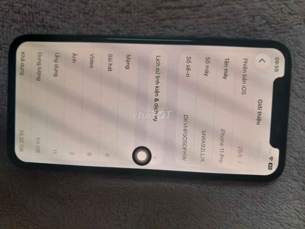 Iphone 11 pro, loại 64g. Mua bán Điện thoại tại Quận Bình Thạnh Tp Hồ Chí Minh được đăng bởi Tran Quoc Tuan hình 1