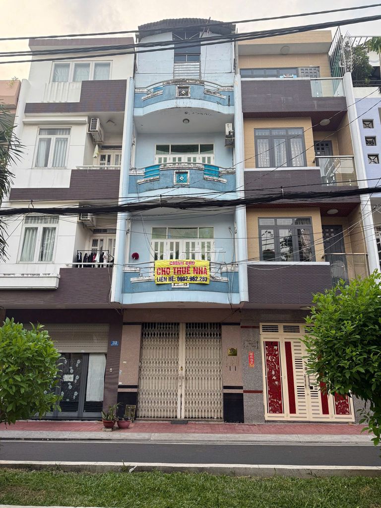CHO THUÊ nhà mặt tiền 4 tầng, KDC Cao Lỗ, đối diện ParcMalll, quận 8