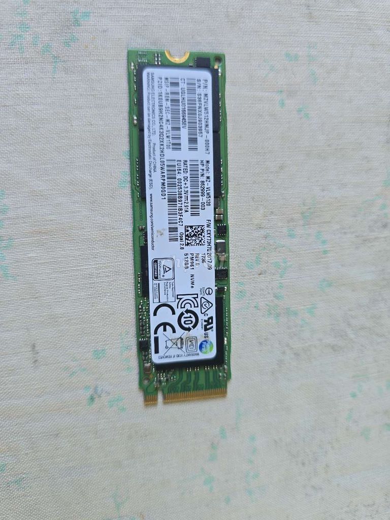 Ổ cứng SSD Samsung MZ-VLW5120 512GB. Mua bán Linh kiện (RAM, Card...) tại Thị xã Cai Lậy Tiền Giang được đăng bởi Nam Nguyễn hình 1