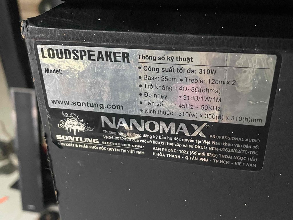 Cặp Loa bass 25 chính hãng nanomax
