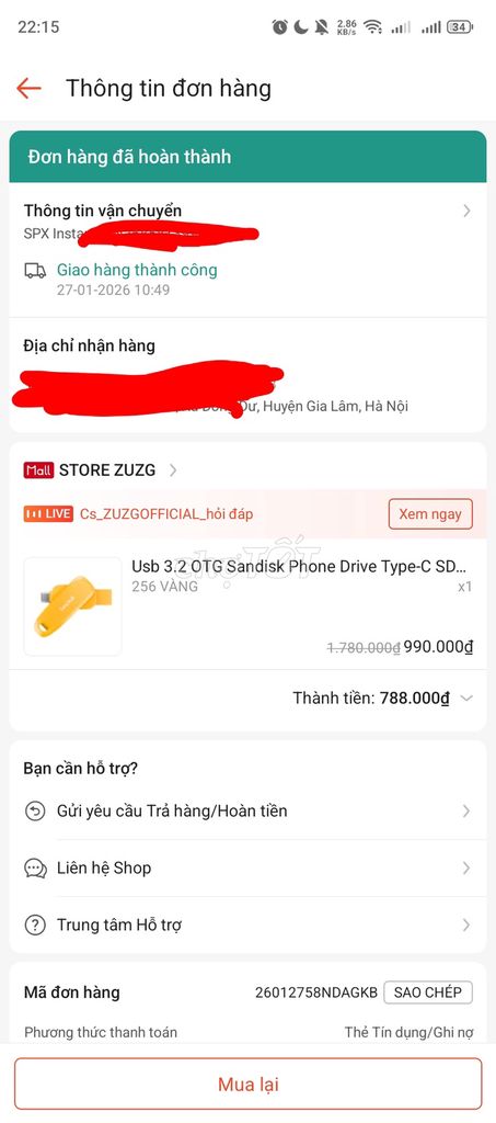 SanDisk SDDDDC6 USB OTG 256GB Vàng. Mua bán Phụ kiện (Màn hình, Chuột...) tại Huyện Gia Lâm Hà Nội được đăng bởi Dũng Vũ hình 1