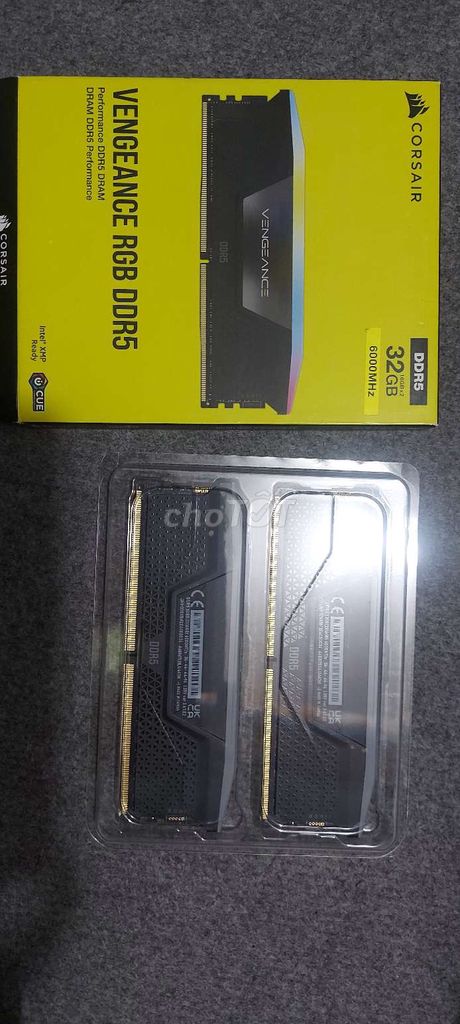 RAM Corsair Vengeance RGB DDR5 32GB 6000MHz Mới. Mua bán Linh kiện (RAM, Card...) tại Huyện Tam Nông Đồng Tháp được đăng bởi  Minh Nhưt hình 1