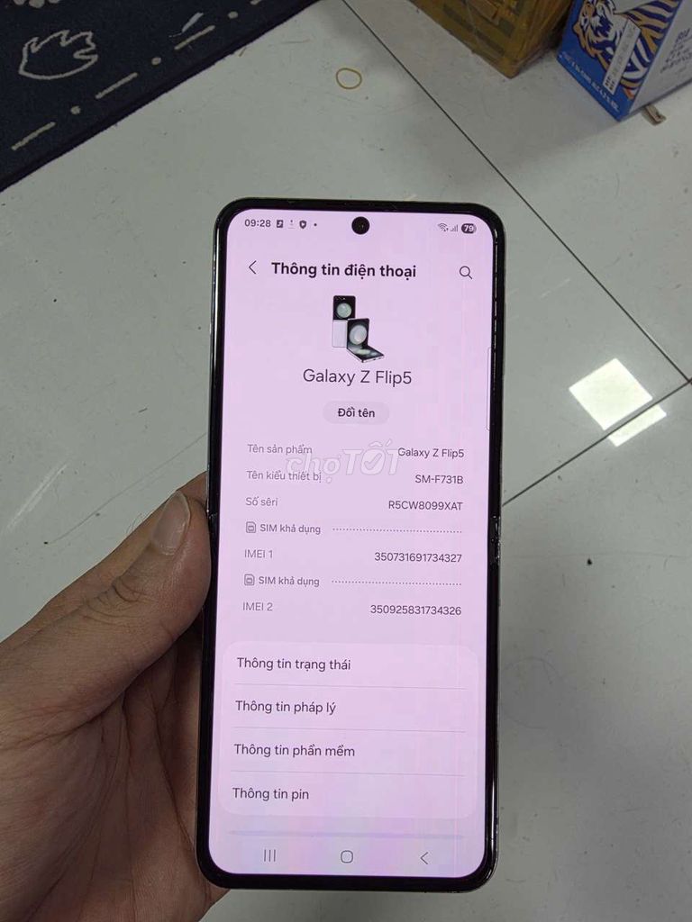 Samsung Galaxy Z Flip5 512GB VN giá trải nghiệm . Mua bán Điện thoại tại Quận 8 Tp Hồ Chí Minh được đăng bởi Thiên Hòa mobile  hình 1