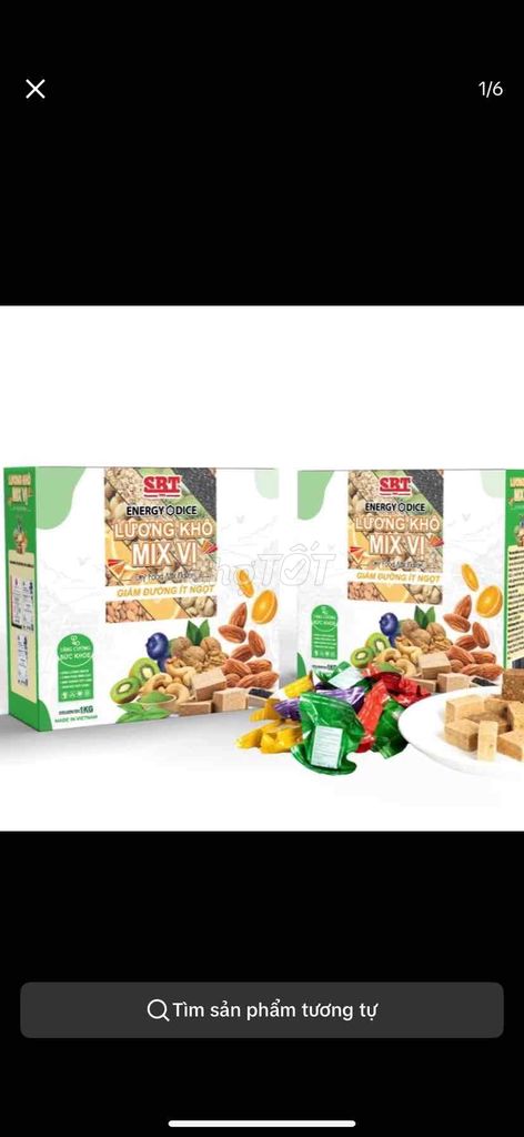 Hộp 1kg lương khô mini SBT mix 13 vị. Mua bán Đồ ăn, thực phẩm và các loại khác tại Quận Ba Đình Hà Nội được đăng bởi taphoaxinh hình 1