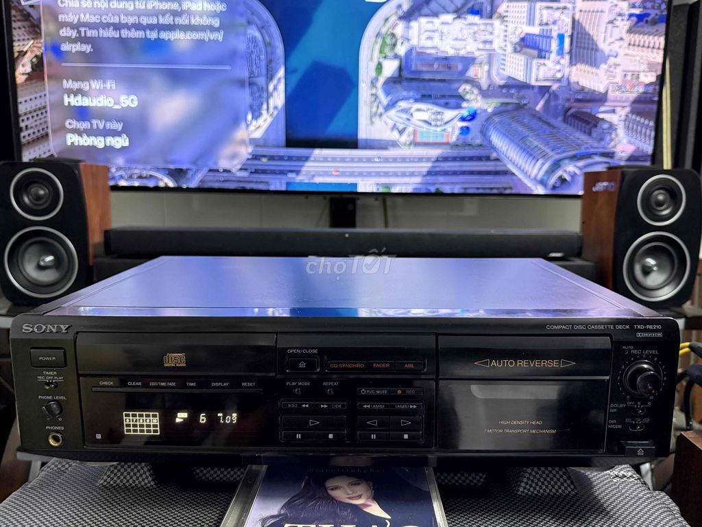 Đầu CD Cassette Sony TXD-RE210 Đen. Mua bán Tivi, Âm thanh tại Quận Bình Tân Tp Hồ Chí Minh được đăng bởi hàng thanh lý hình 1