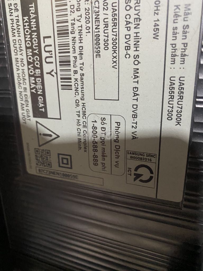 Smart Tivi Cong Samsung 4K 55 inch (UA55RU7300 )
