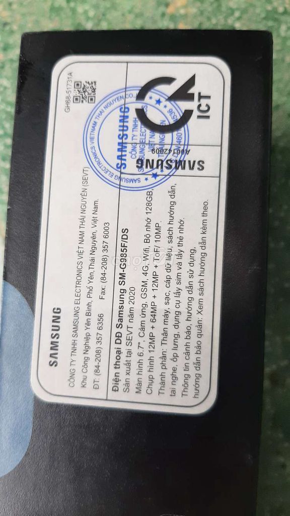 Samsung SM-G985F/DS 128GB Xanh. Mua bán Điện thoại tại Quận Tân Phú Tp Hồ Chí Minh được đăng bởi HÀ NGUYỄN  hình 1