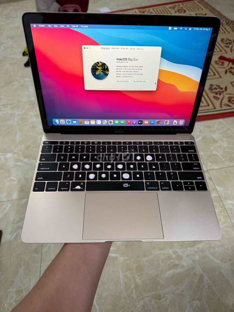 Apple MacBook Retina 12 inch 2016 8GB/256GB. Mua bán Laptop tại Huyện Đông Anh Hà Nội được đăng bởi Tùng Lâm hình 1