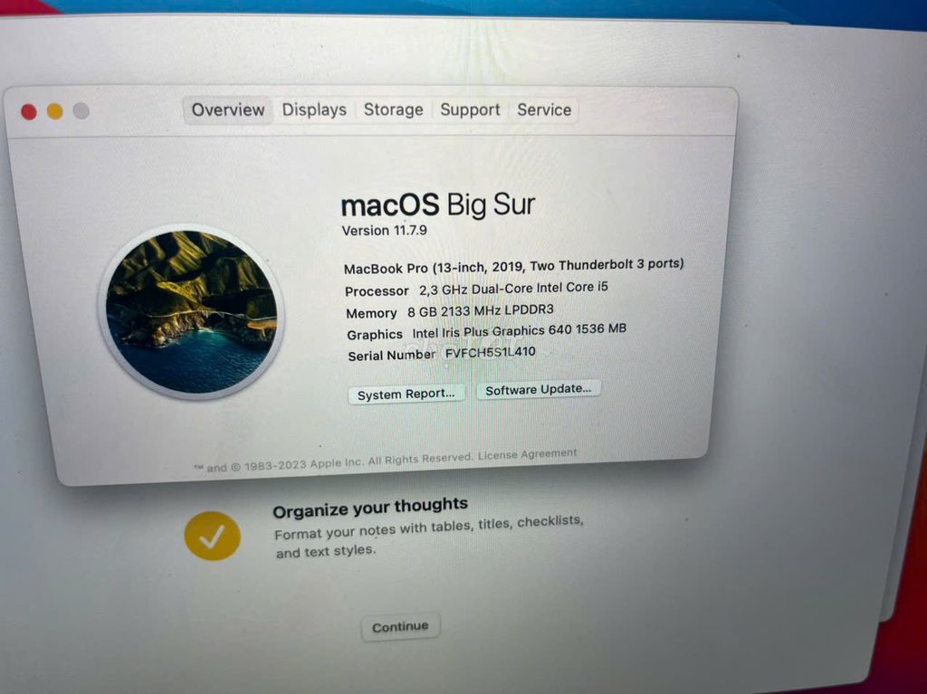 Apple MacBook Pro i5 8GB. Mua bán Laptop tại Huyện Cư M'gar Đắk Lắk được đăng bởi Tiến chúc Lưu hình 1