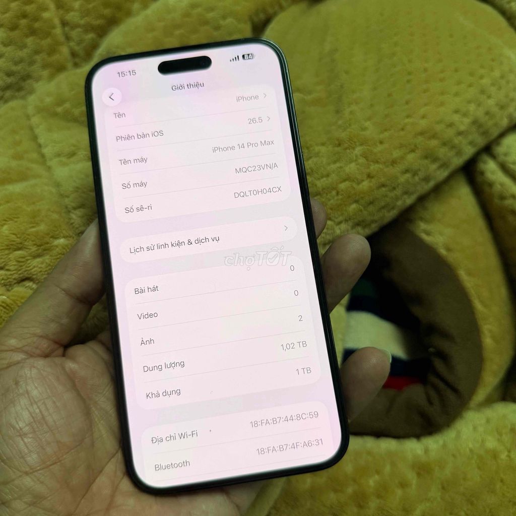 iPhone 14 Pro Max 1TB Đen 98,9% zin ốc áp nhé. Mua bán Điện thoại tại Thành phố Bến Tre Bến Tre được đăng bởi Tiệm Nhà Táo hình 1