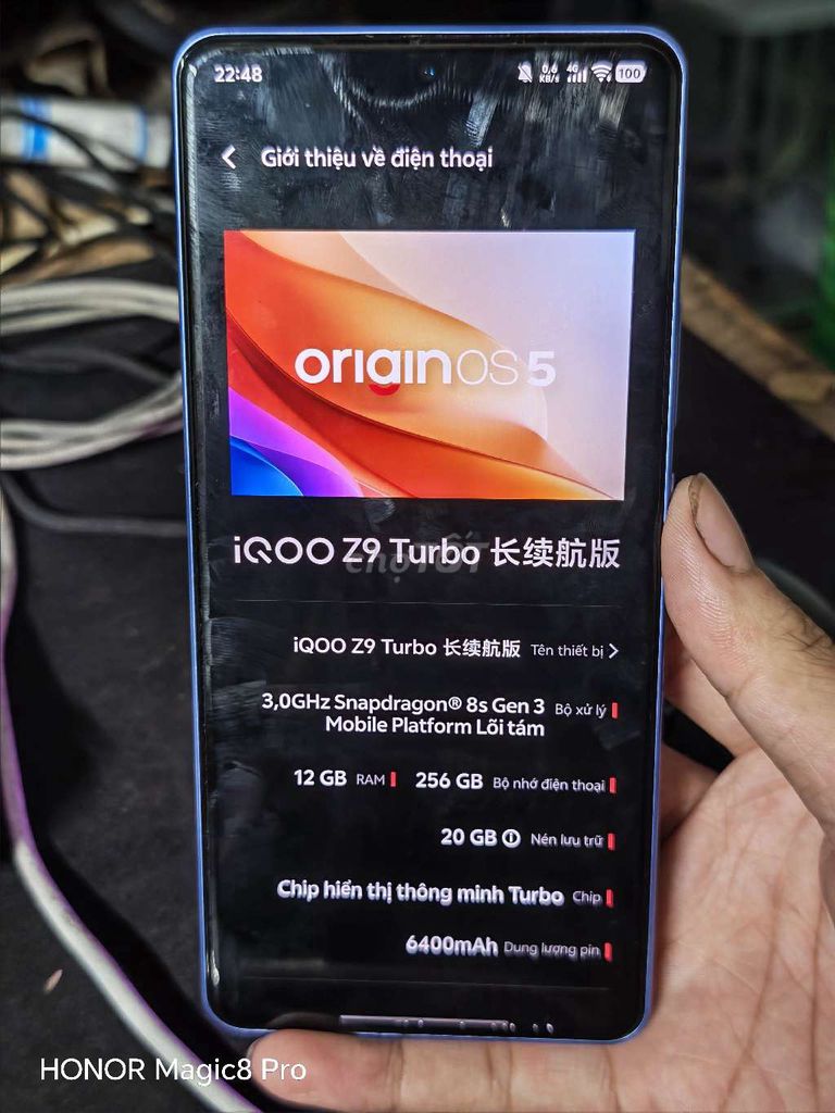 iQOO Z9 Turbo 12GB/256GB Xanh 98%. Mua bán Điện thoại tại Thành phố Biên Hòa Đồng Nai được đăng bởi Tấn Phát hình 1