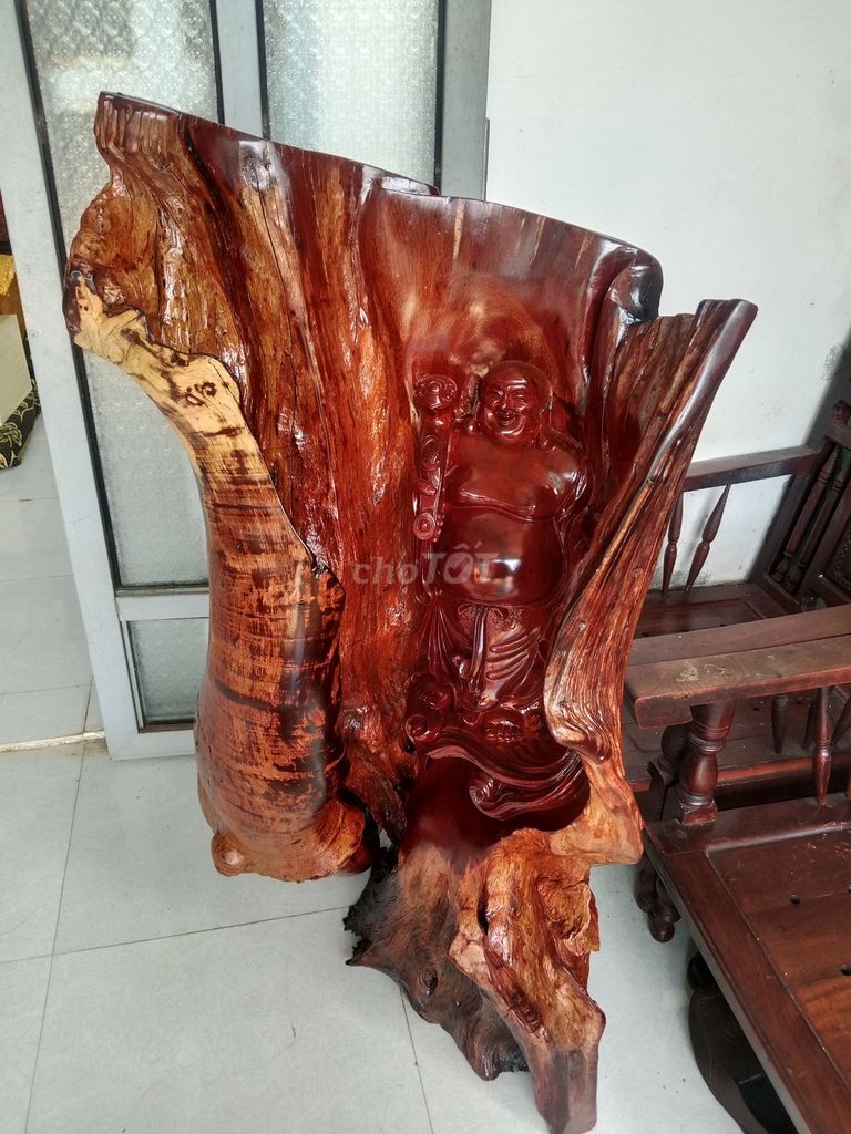 Tượng gỗ Phật Di Lặc chạm khắc tinh xảo. Mua bán Đồ sưu tầm, đồ cổ tại Thành phố Buôn Ma Thuột Đắk Lắk được đăng bởi Quang hình 1